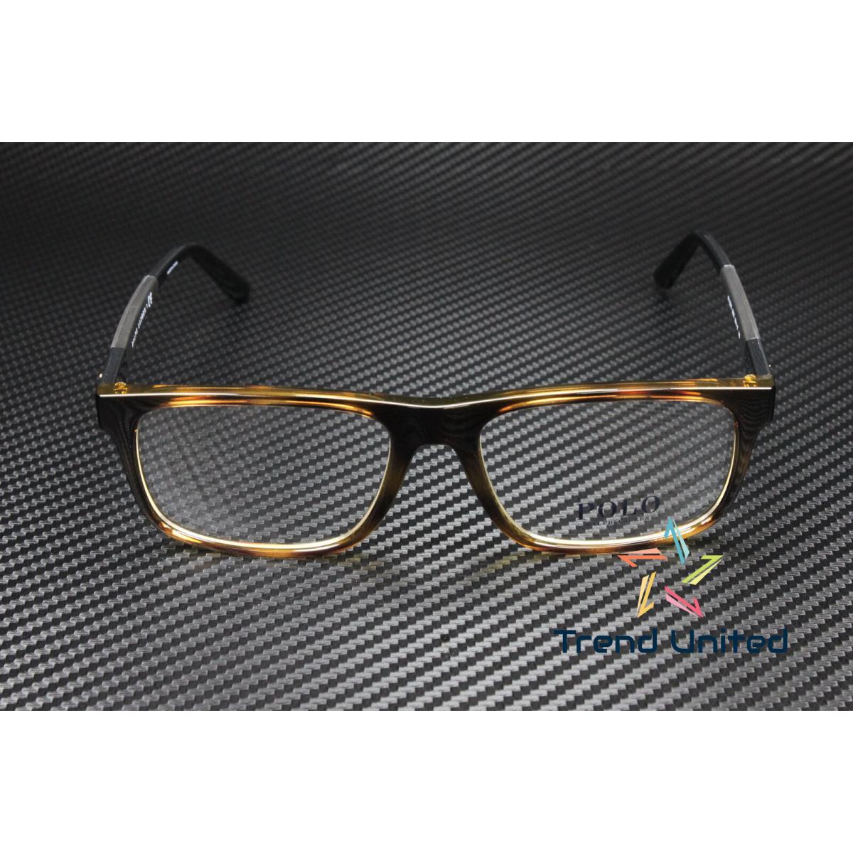 Ralph Lauren Polo PH2218 5003 Shiny Dark Havana Demo Lens 56 mm Men`s Eyeglasses