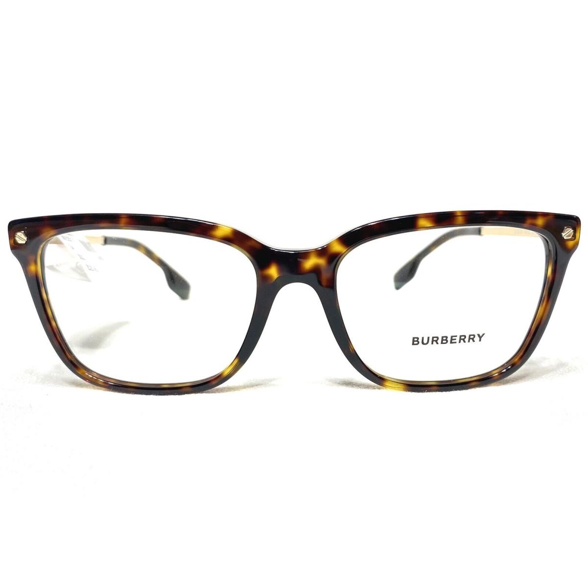 Burberry BE2319 3002 Womens Dark Havana Square Eyeglasses Frames 54/17 140
