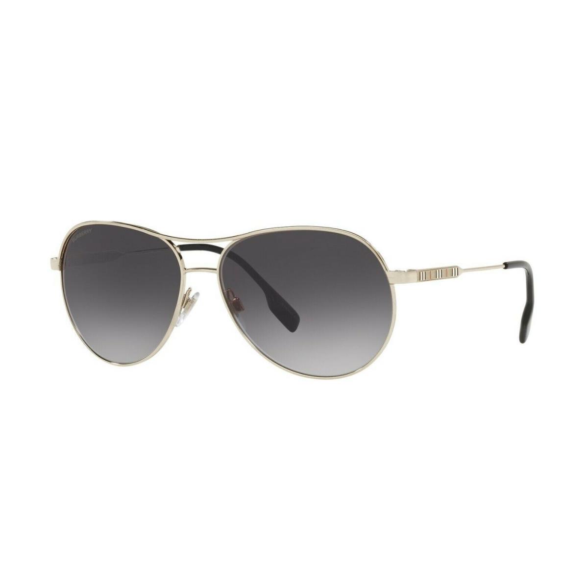 Burberry Sunglasses BE3122 11098G 59mm Gold / Grey Gradient Lens