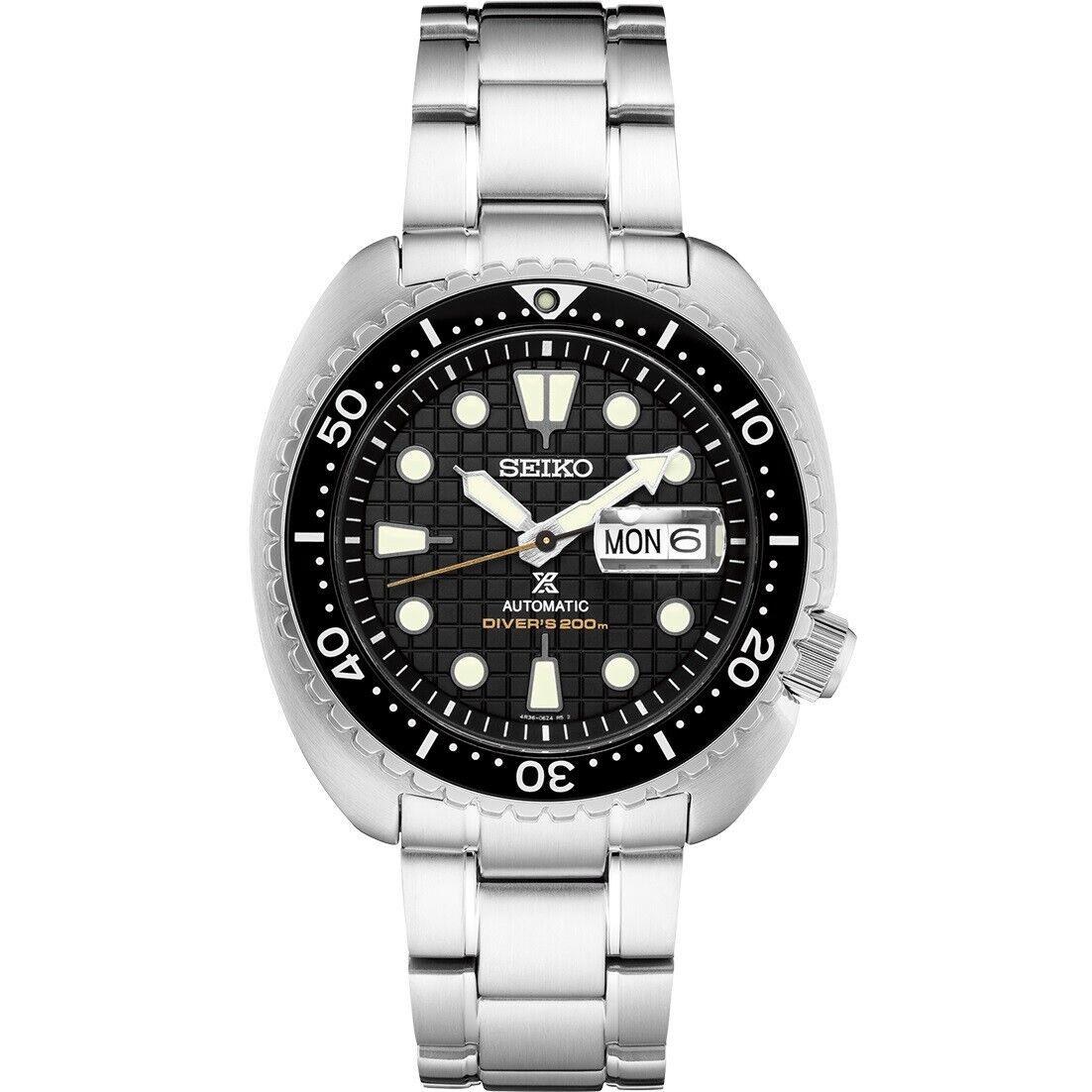 Seiko Automatic Prospex King Turtle Black Dial Divers Men`s Watch SRPE03