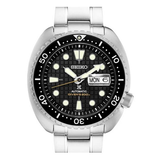 Seiko Prospex Automatic Diver Silver Stainless Steel Strap Men`s Watch SRPE03