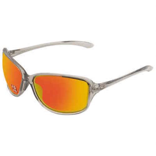 Oakley Cohort Prizm Ruby Polarized Rectangular Ladies Sunglasses OO9301 930113 - Gray Frame, Orange Lens