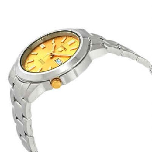 Seiko watch Sports - Gold Dial, Silver Band, Silver Bezel