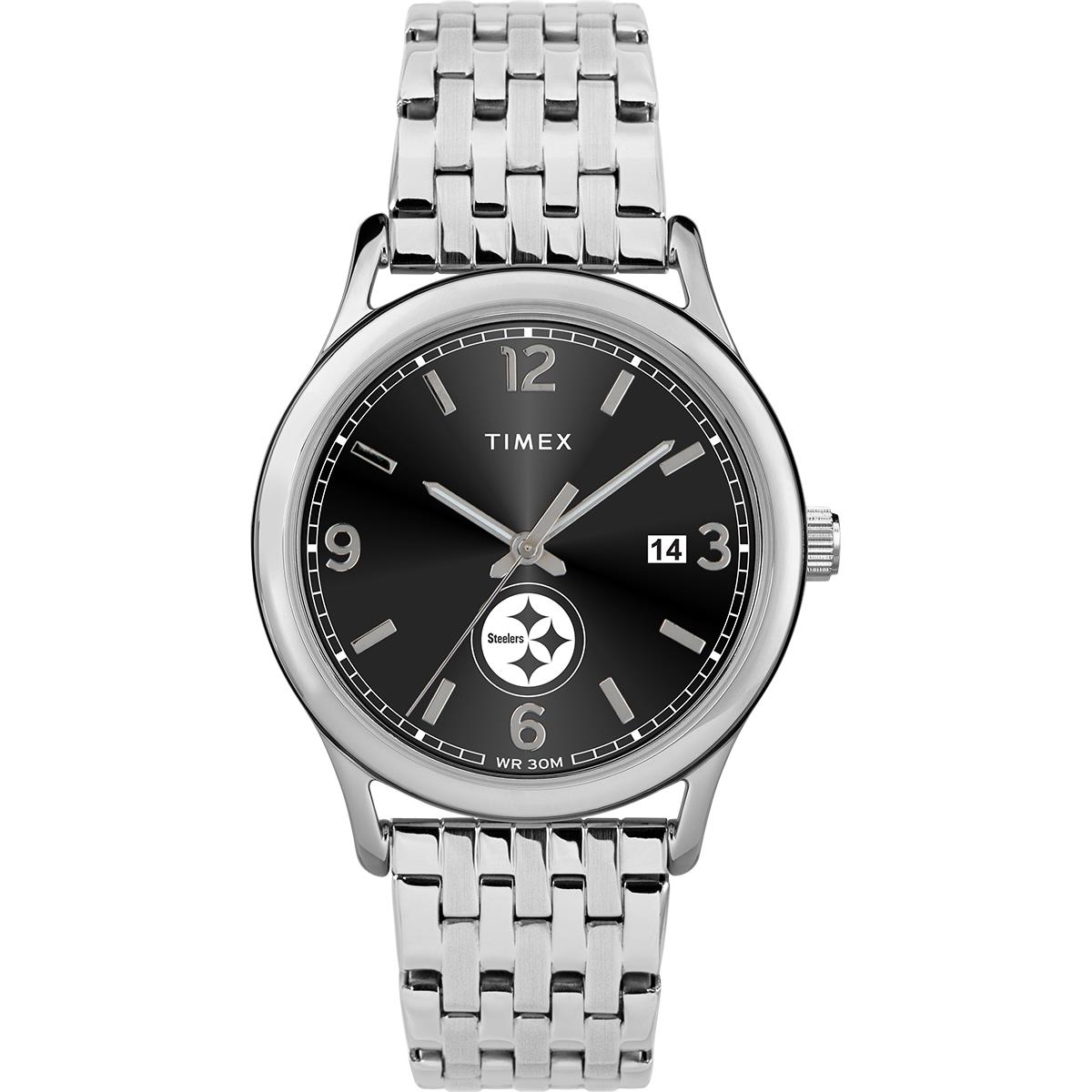 AS IS Nfl Timex Women`s Sage Watch 630116-K Steelers