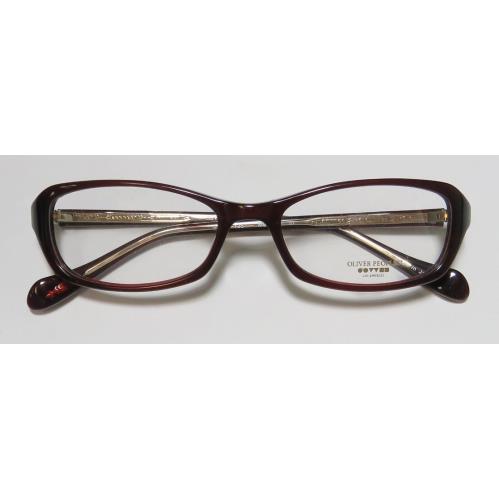 Oliver Peoples Marcela Simple Elegant Hip Eyeglass Frame/glasses/eyewear Burgundy