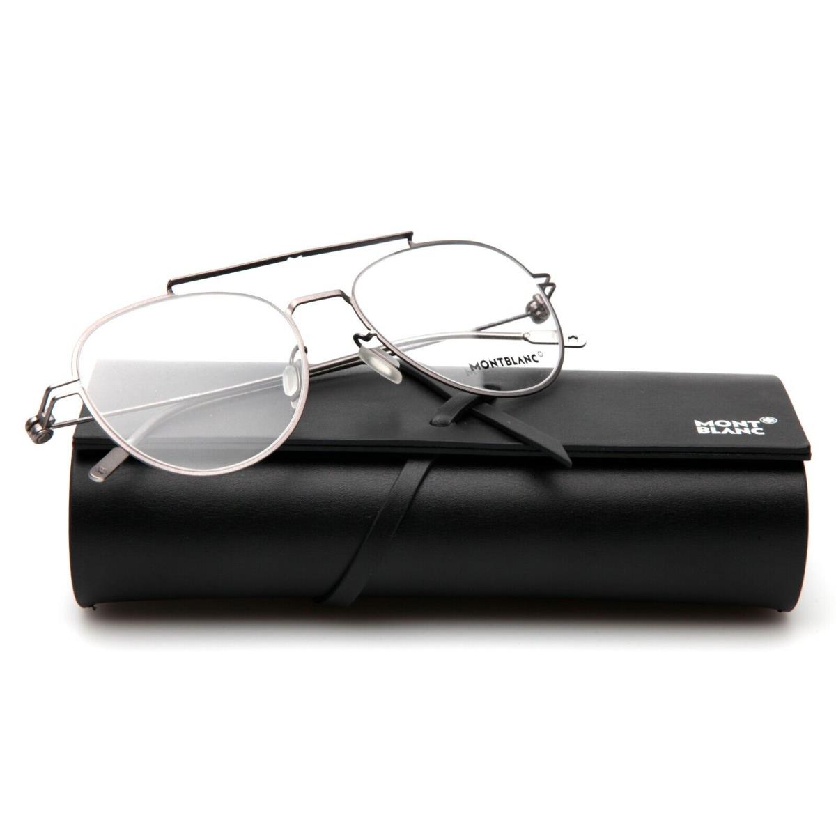 Montblanc MB0001O 003 Ruthenium Eyeglasses 54-19-145 B47mm Italy