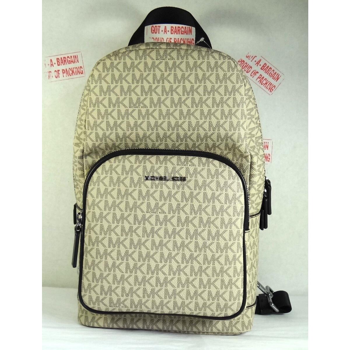 Michael Kors Cooper MK Signature Pvc Commuter Slingpack Backpack