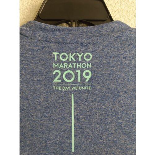 Asics Tokyo Marathon 2019 Limited Edition T-shirt Shirt Running Sz S Small | - ASICS clothing Marathon - Blue | SporTipTop