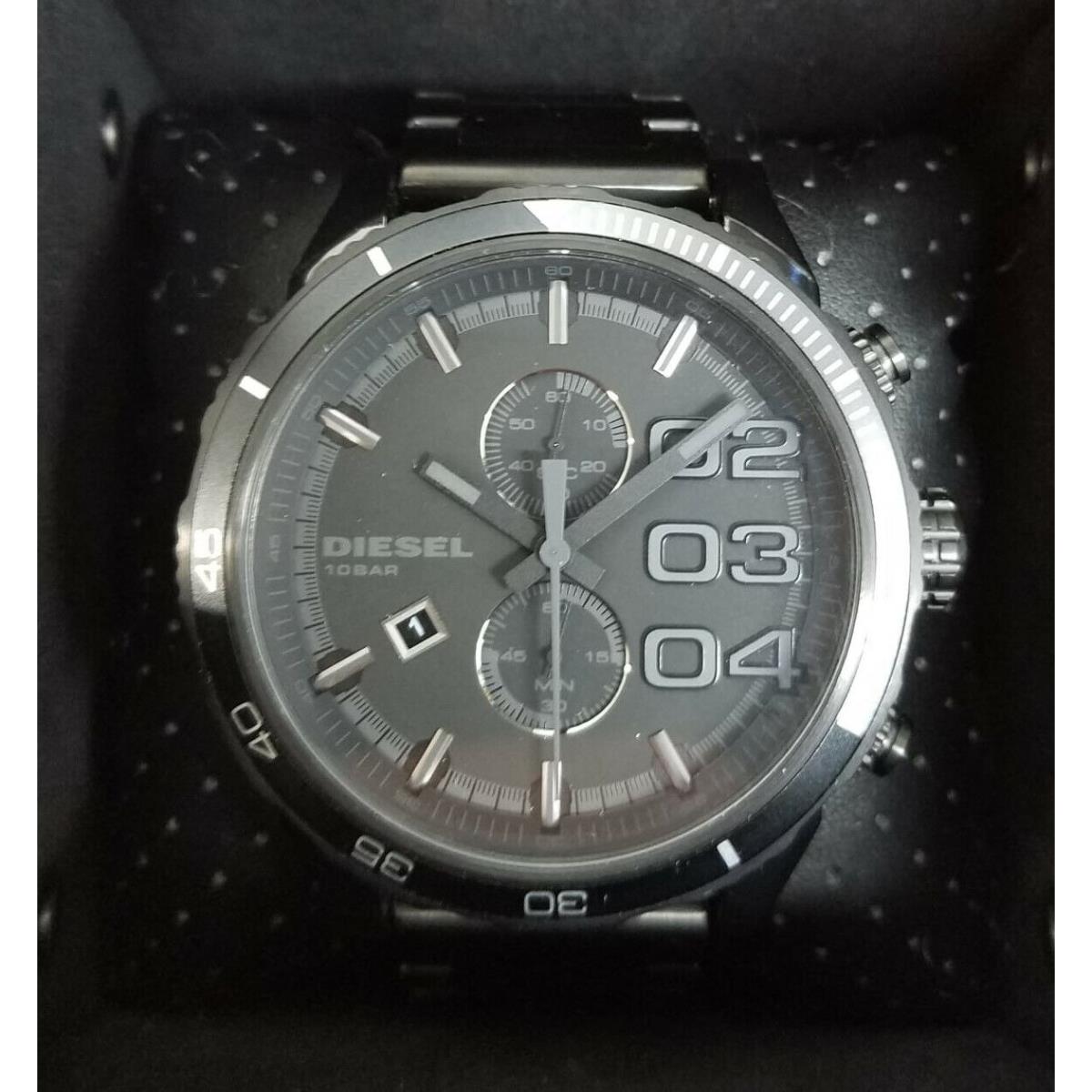 Diesel Men`s Black Dial Gray Stainless Steel Men`s Watch DZ4314