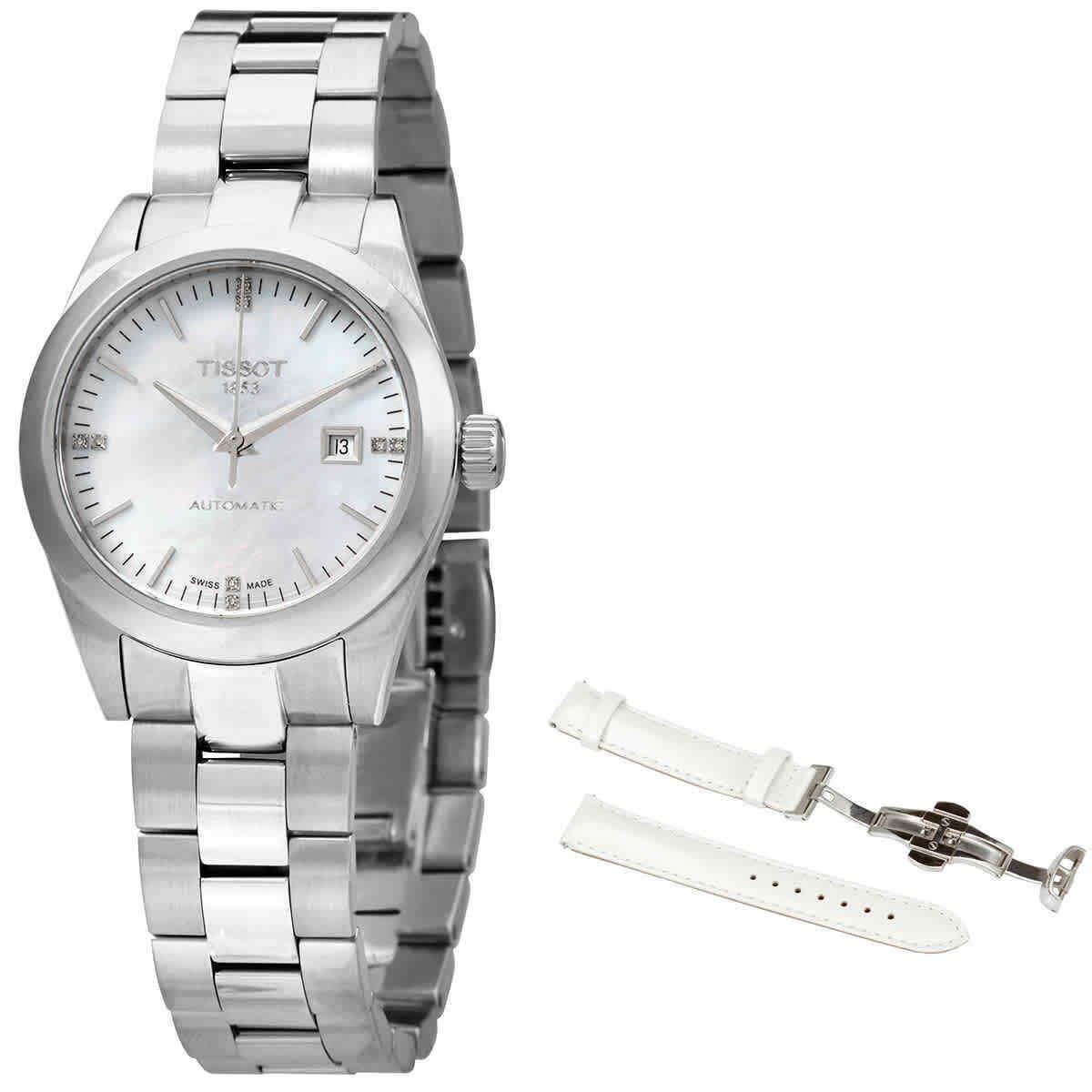 Tissot Automatic Diamond White Mop Dial Ladies Watch T132.007.11.116.00