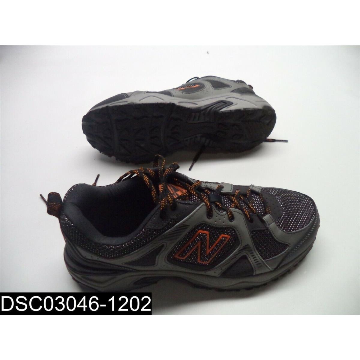 Size 10 4E Men`s Balance Gray/ Orange Trail Running Shoes MT481LC3