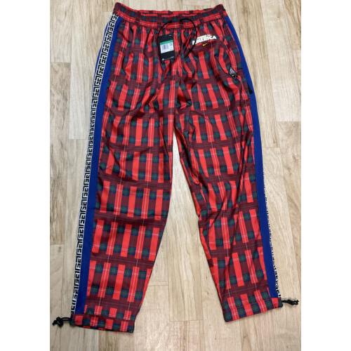 Nike Giannis Coming TO America CW4756-657 Pants Joggers Men Size XL Red Blk Blue