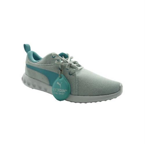 Puma Women`s Carson 2 Knit Running Athletic Shoes Gray Blue Size 6.5