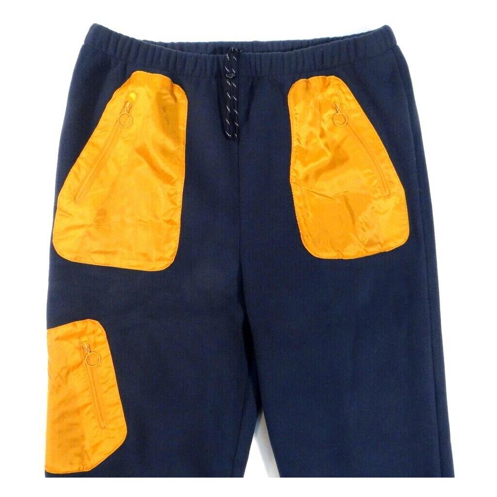 Adidas Navy Blue Polar Fleece Pants Men`s