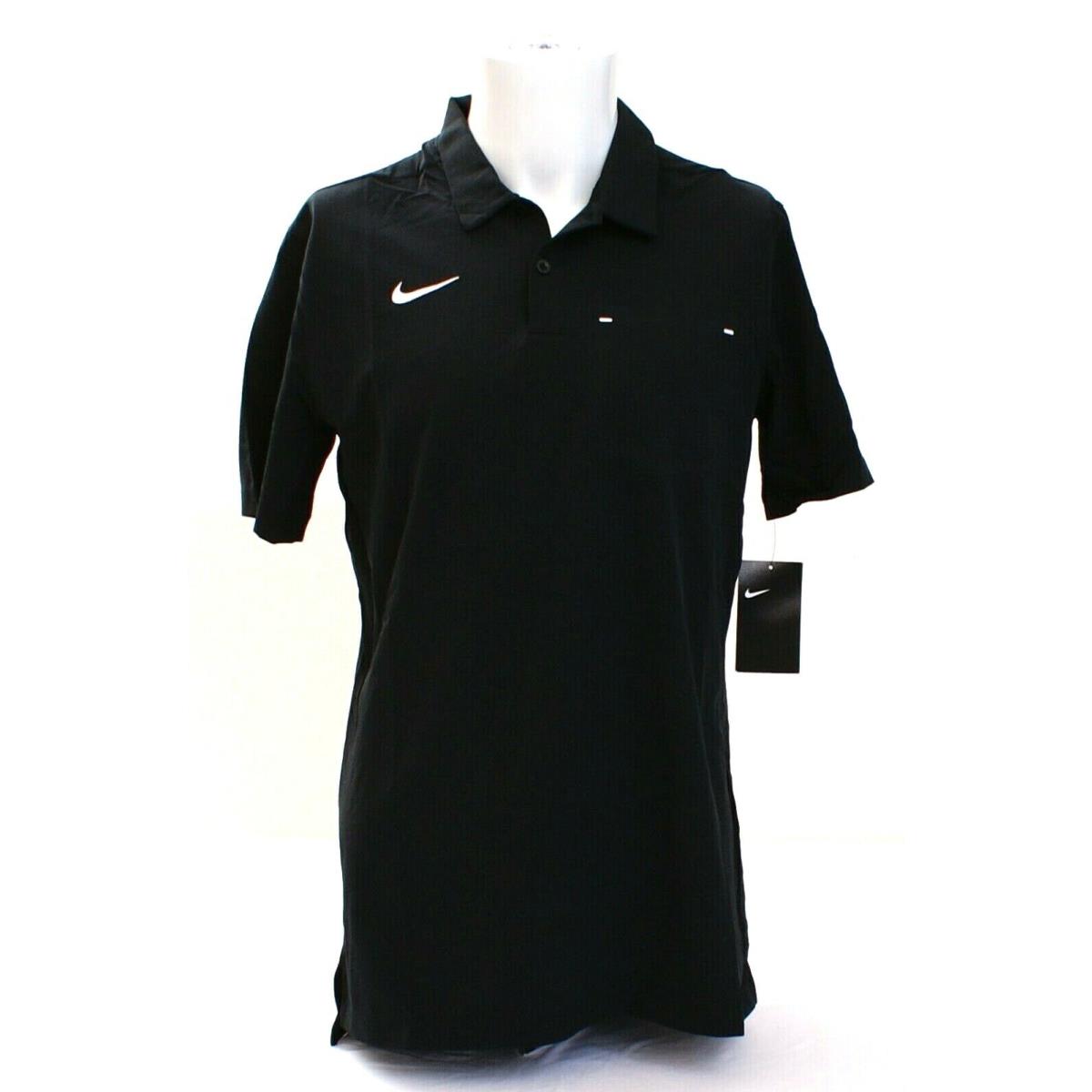 Nike Dri Fit Black Short Sleeve Polo Shirt Men`s