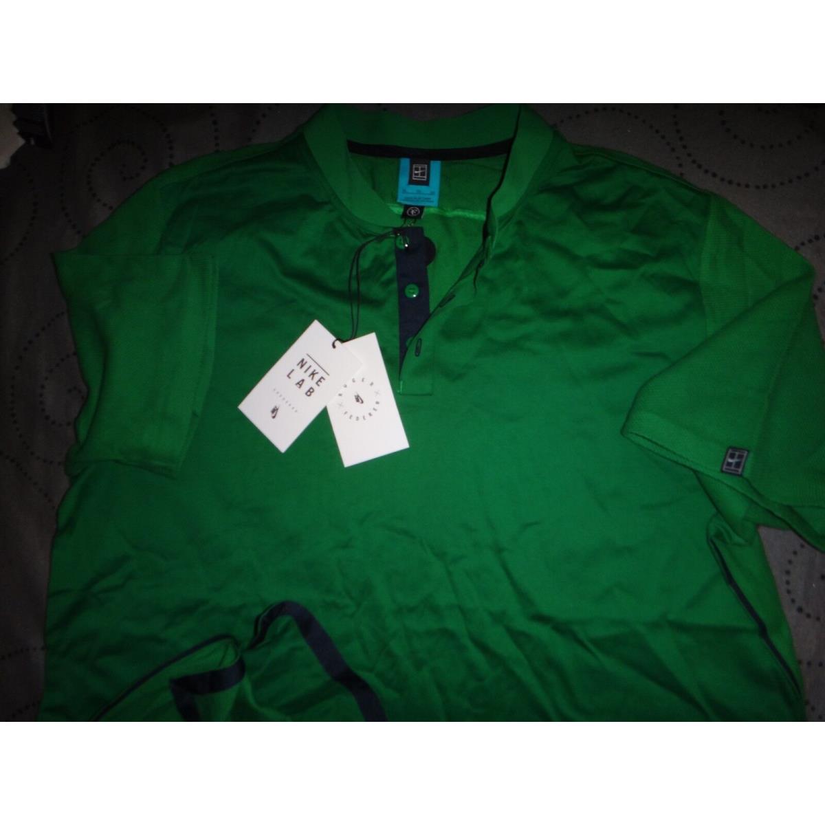 Nike Lab Roger Federer Tennis Henley Polo Shirt Size XL Men