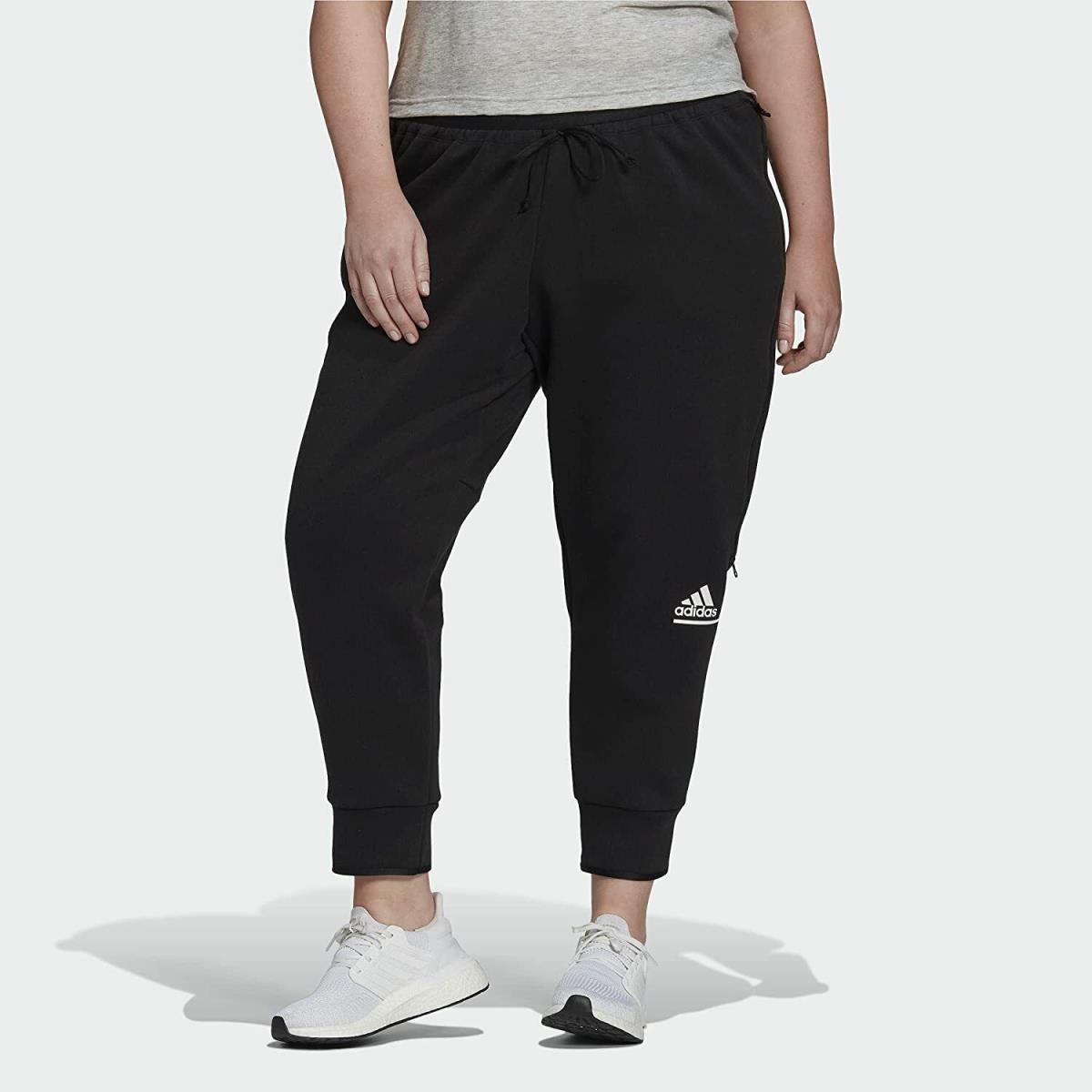 Adidas Z.n.e. Tracksuit Bottoms Plus Size Women Zip Jogger GM3295 Sweat 3X