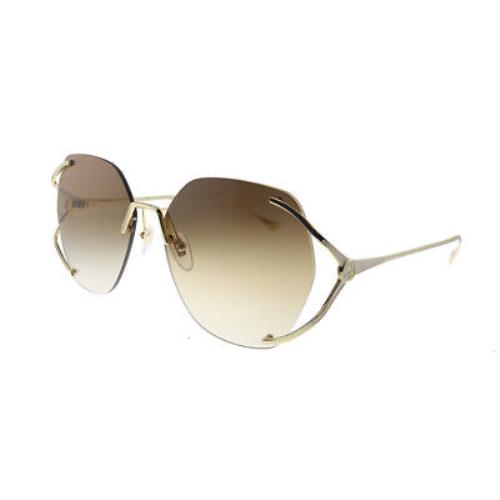 Gucci Gold 59 mm Gradient Women`s Sunglasses GG0651S-003 59