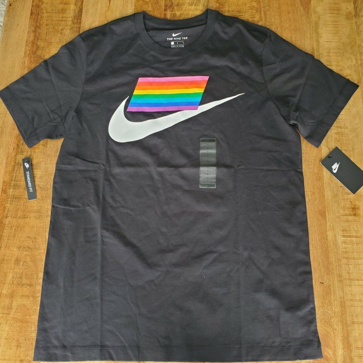 Nike / Pride BE True Shirt Black/white / Sz L / CD9076-010 Equality