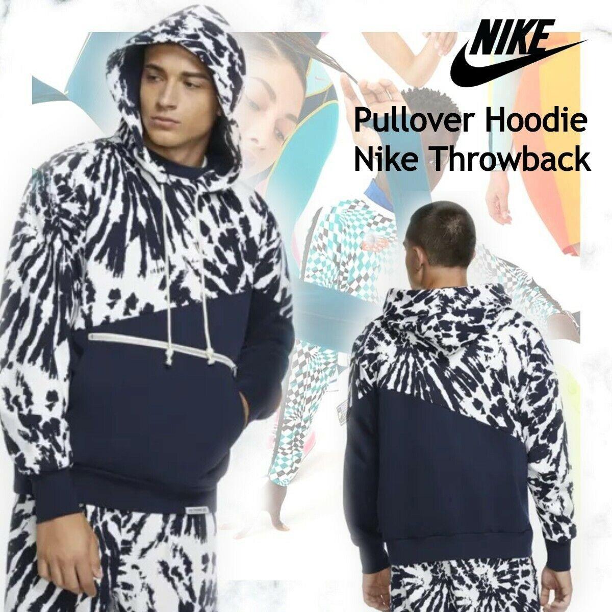 Nike Throwback Men`s Basketball Pullover Hoodie Sweatshirt CK6368-419 Sz Xxl