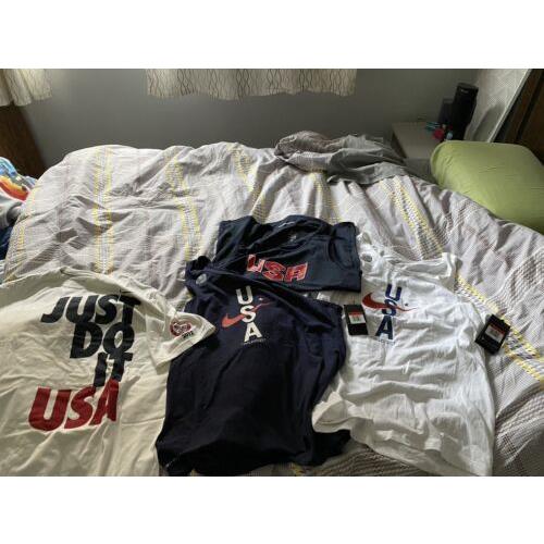 Nike Usa Olympic T Shirt Tank Top Bundle Size Large
