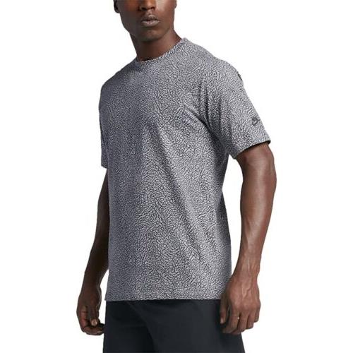 Nike Air Jordan Retro 3 Elephant Cement Shirt Black Grey 801581 024 sz Small S