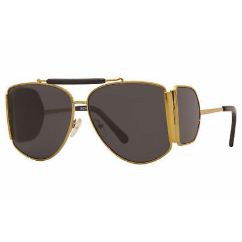 Michael Kors Nash MK9042 111487 Sunglasses Women`s Gold/dark Grey Solid Lenses