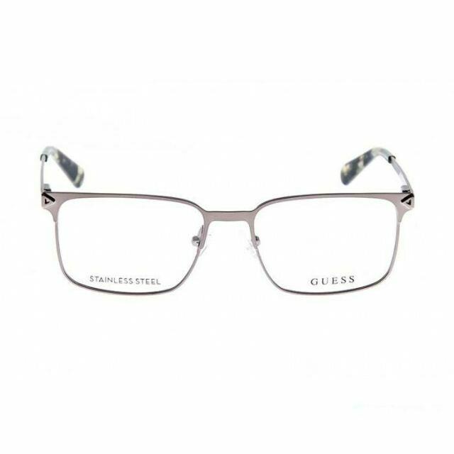 Guess GU1965 Gunmetal 009 Metal Optical Eyeglasses Frame 53-17-145 GU 1965 RX AB