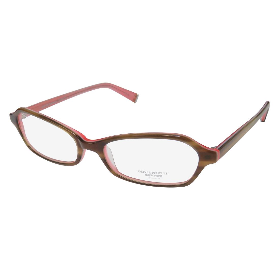 Oliver Peoples Fabi High Quality Comfortable Eyeglass Frame/glasses/eyewear Khaki Horn