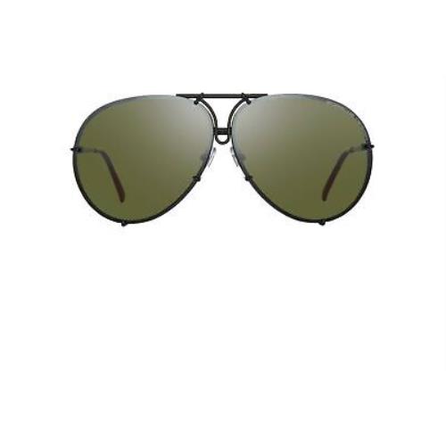Porsche sunglasses  - Black/Mercury Frame, Silver Lens 1
