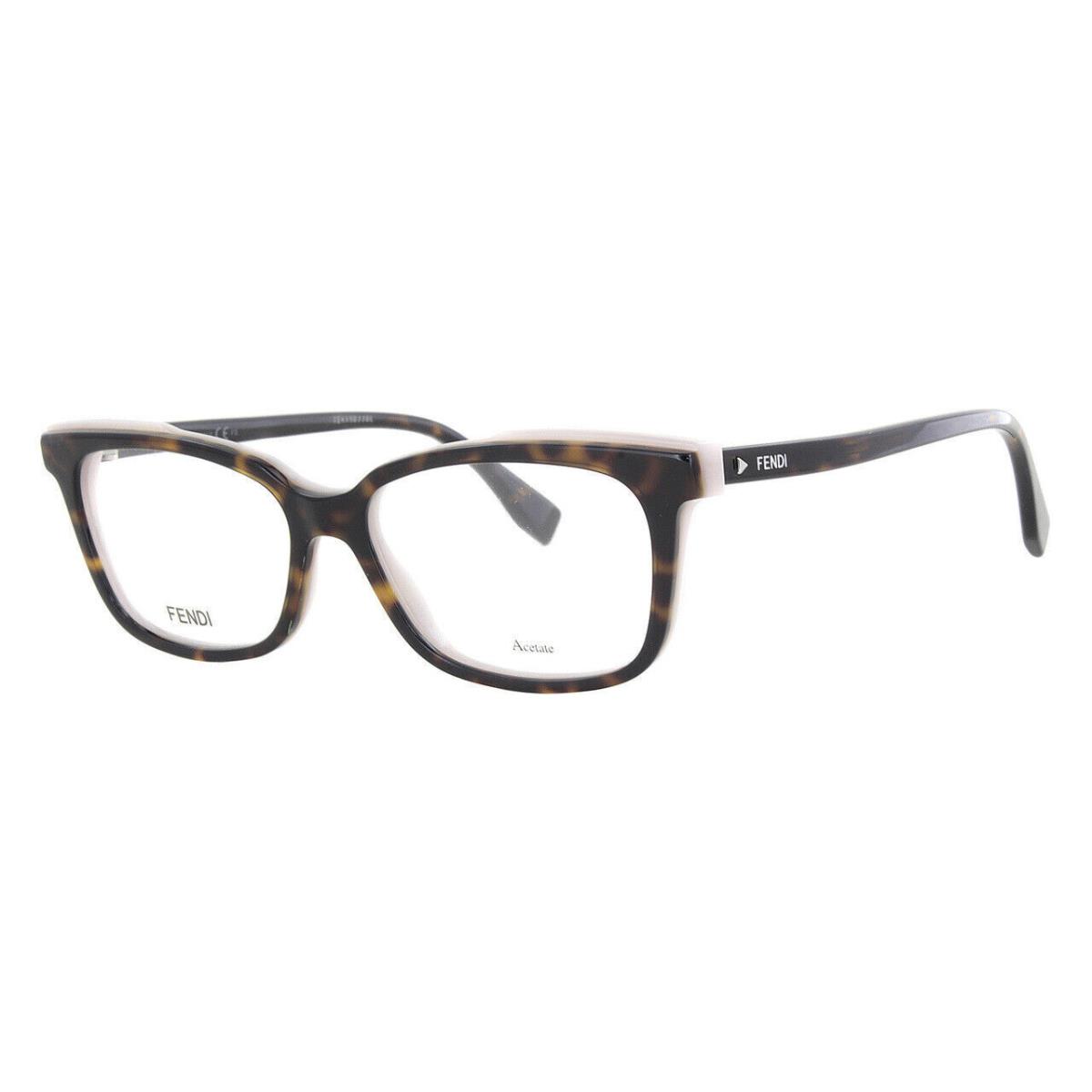 Fendi FF0252-08615 (no Case) FF0252-08615 NO Case Havana Eyeglasses