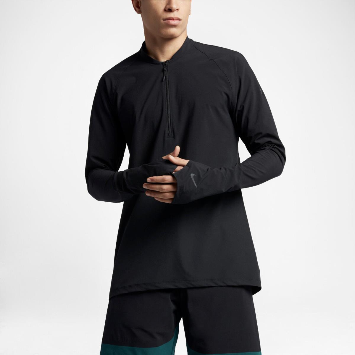 Nike Lab Essentials Men`s Dwr Half-zip Running Top Shirt 866060