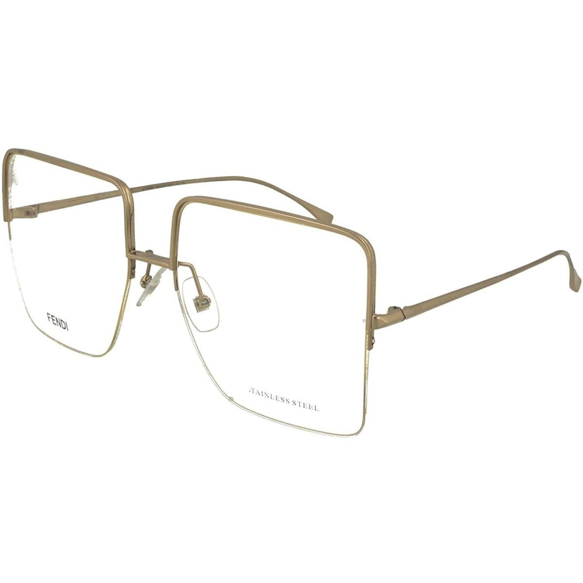 Fendi Eyeglasses FF0422 J5G00 57mm Gold / Demo Lens