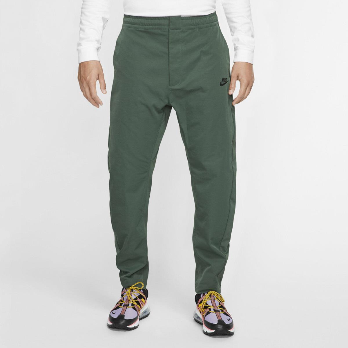 Nike Sportswear Tech Woven Pants AR3221-370 Tapered Dark Green Black Nsw Pack OG