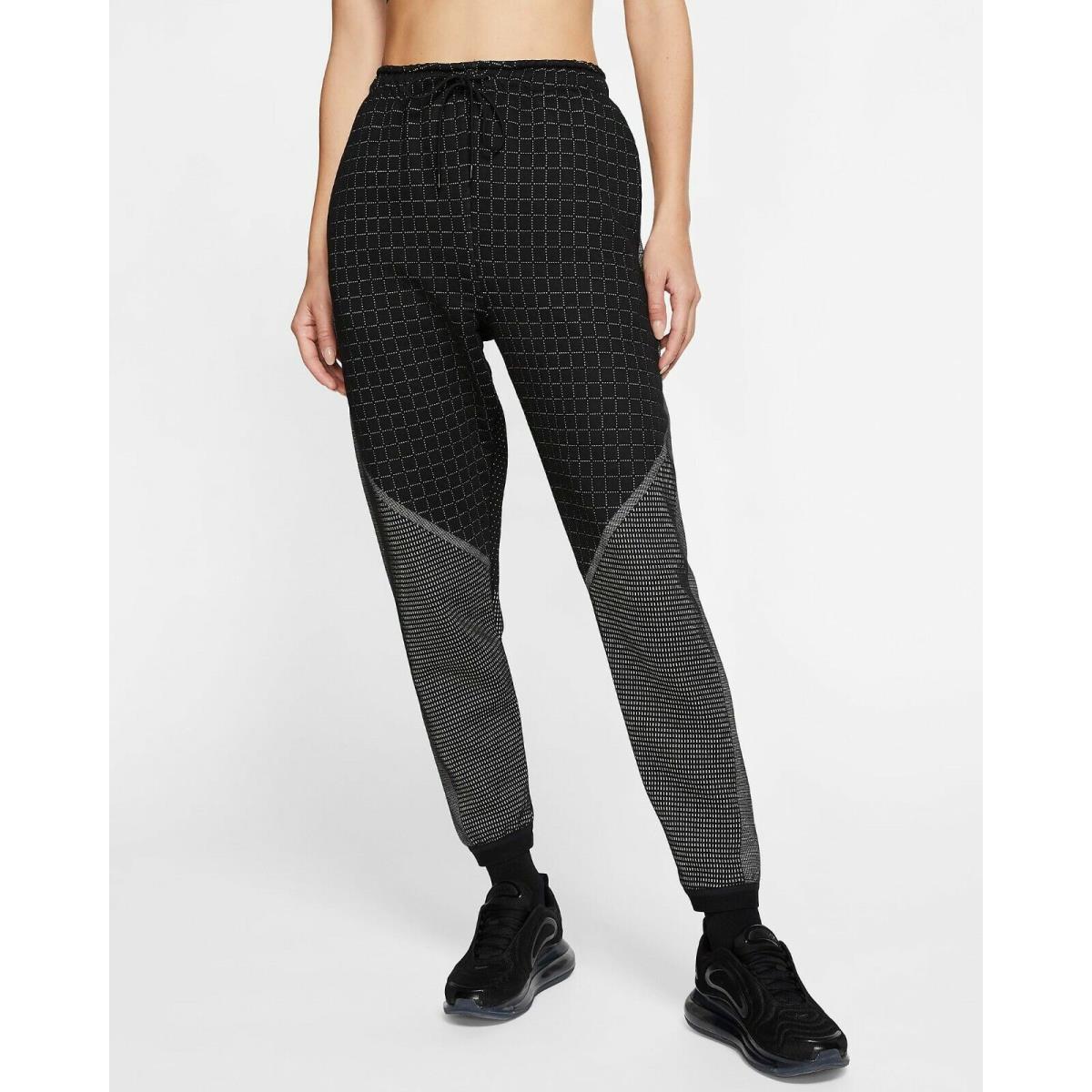 Women`s Nike Sportswear City Ready Fleece Pants CI9436 011 Multi Sizes Black/wh