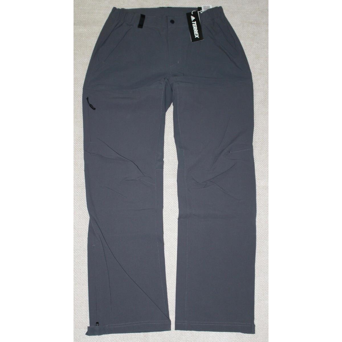 Adidas Men`s Terrex Techrock Pants GD0837 Grey Six Size 34