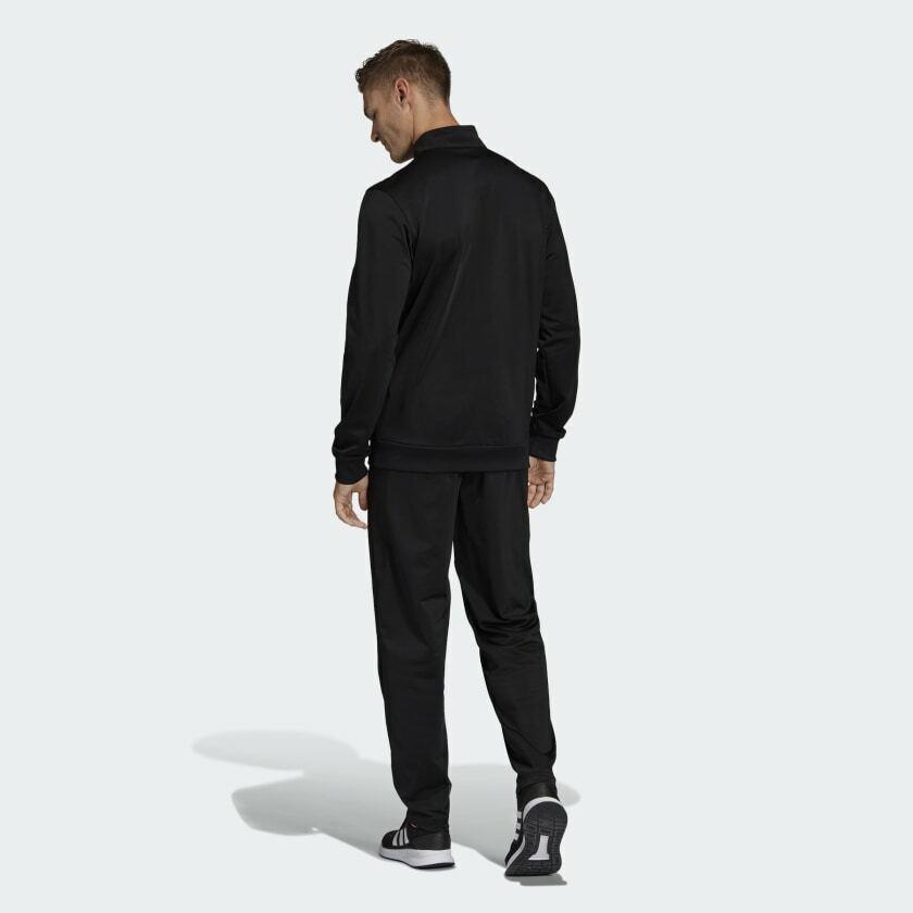 Adidas Mens Track Suit Essentials Basics Black Jacket and Pant Set DV2470 | 692740811802 - Adidas clothing - black/black | SporTipTop