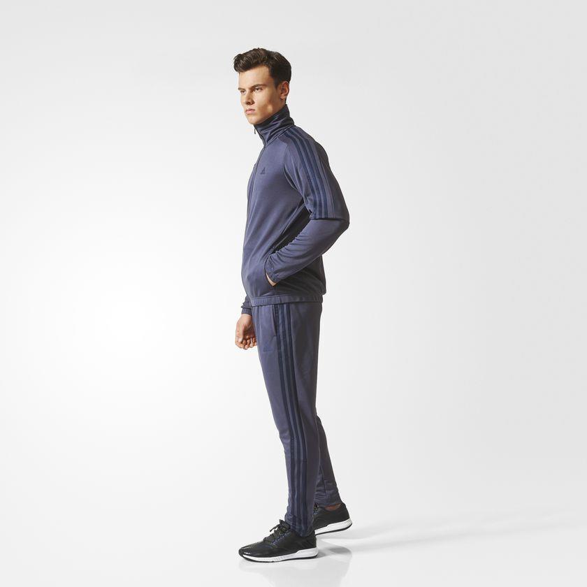 Adidas Men`s BQ3857 3-STRIPES Tiro Track Suit Trace Blue Jacket Pant Set