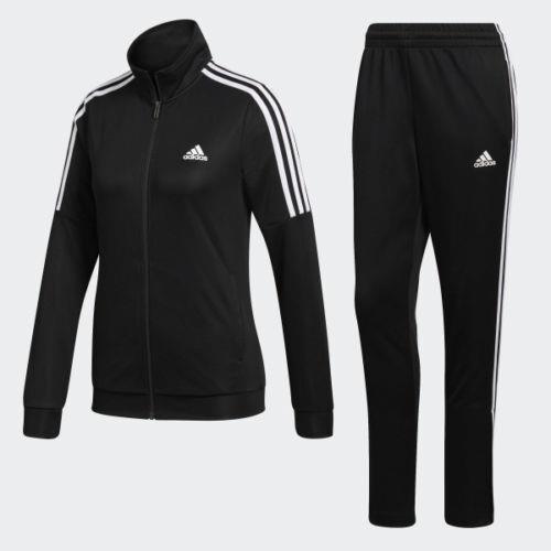 Adidas Women`s BK4695 Tiro Track Suit Black White Jacket Pant Set