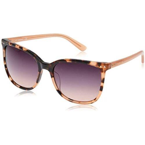 Calvin Klein CK 18507S 665 Peach Tortoise Sunglasses with Rose Lenses Case