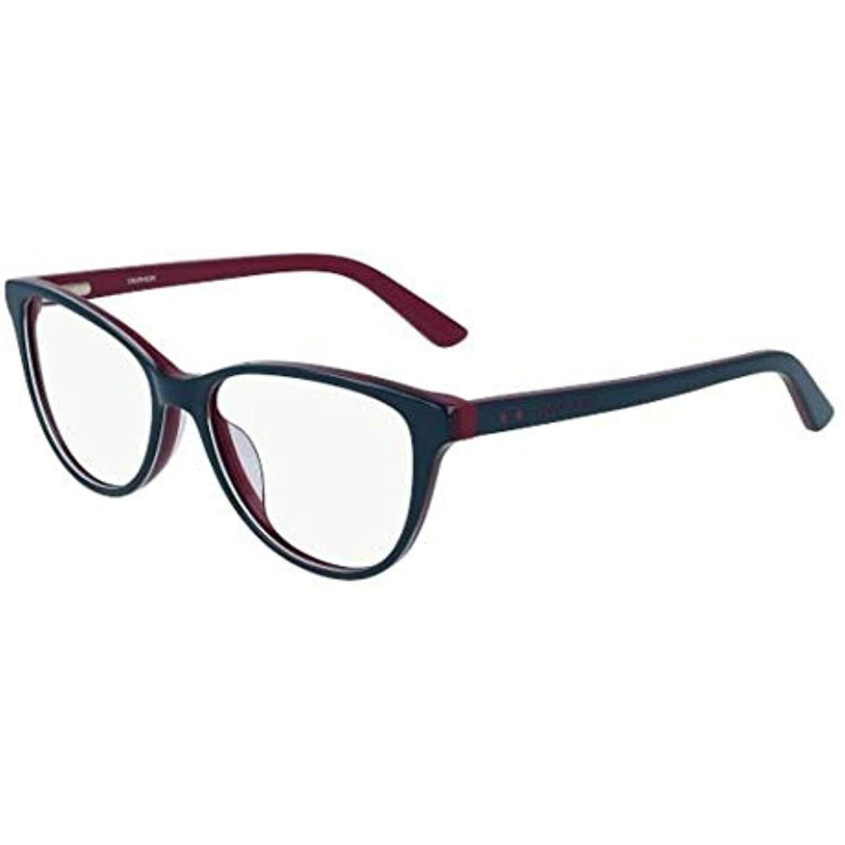 Calvin Klein CK19516 435 Teal Plum Eyeglasses 52mm with CK Case