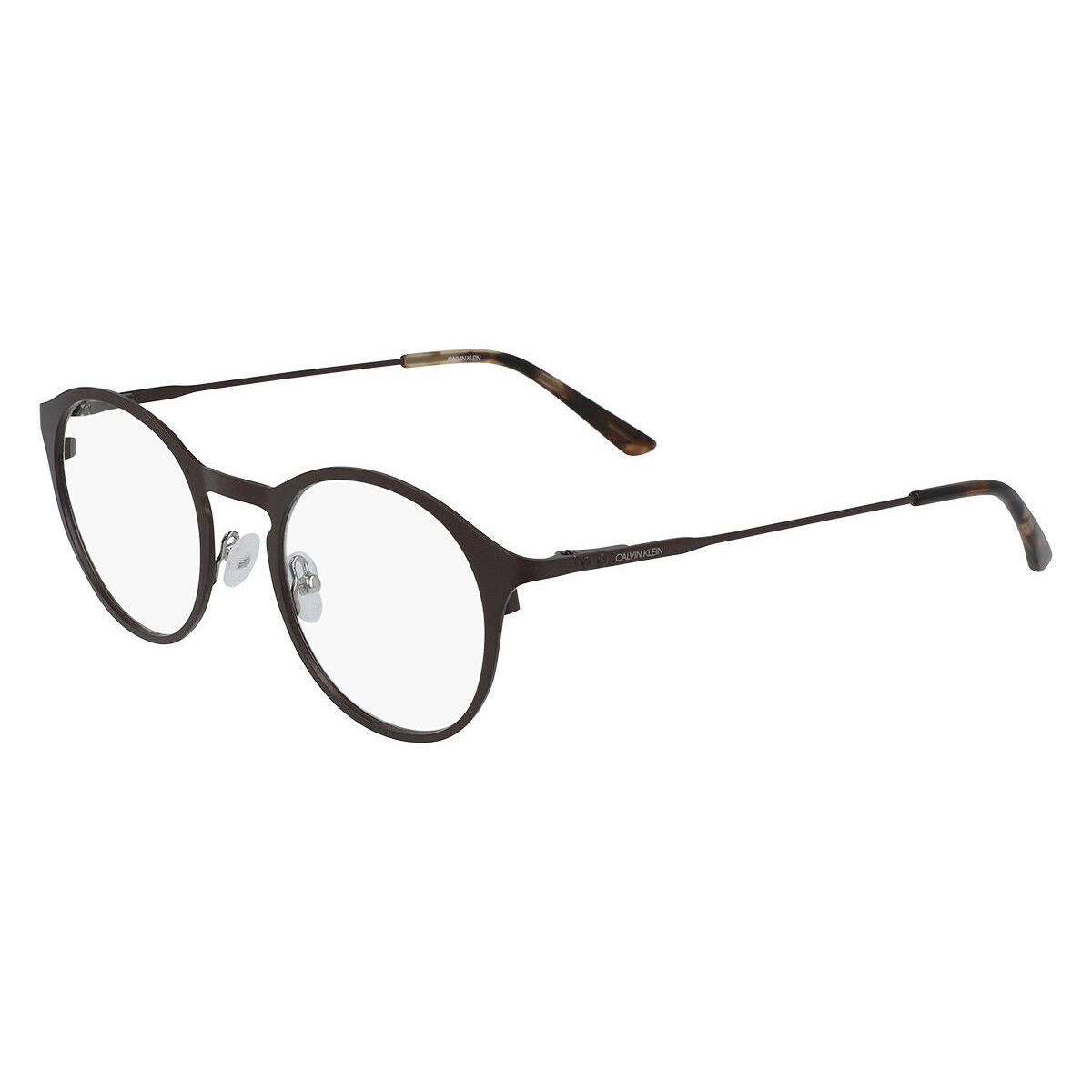 Calvin Klein CK20112 201 Matte Dark Brown Eyeglasses 47mm with CK Case