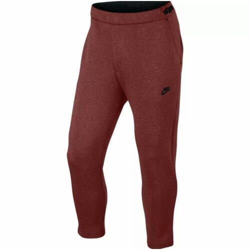 Nike Sportswear Tech Fleece Cropped Men`s Pants Dark Red 832120-674 XL