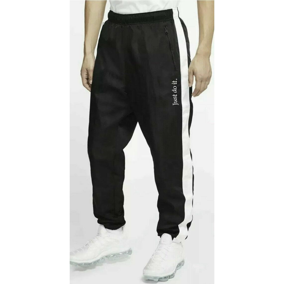 Nike Jdi Stripe Just Do It Jogger Pants Size XL White Black CI9160-010
