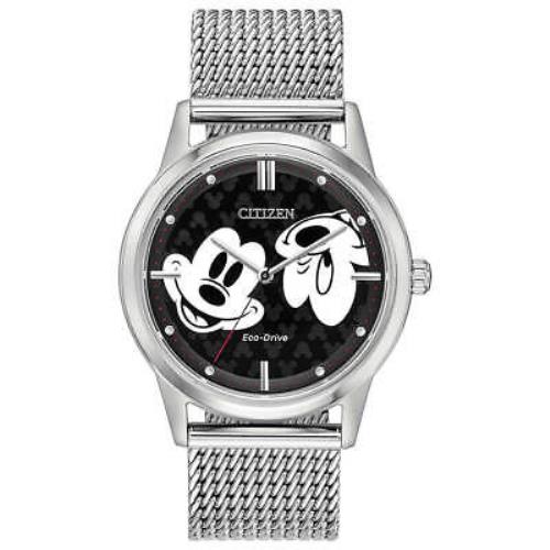 Citizen Mickey Mouse FE7060-56W Unisex 40mm Silver-tone Watch - Silver