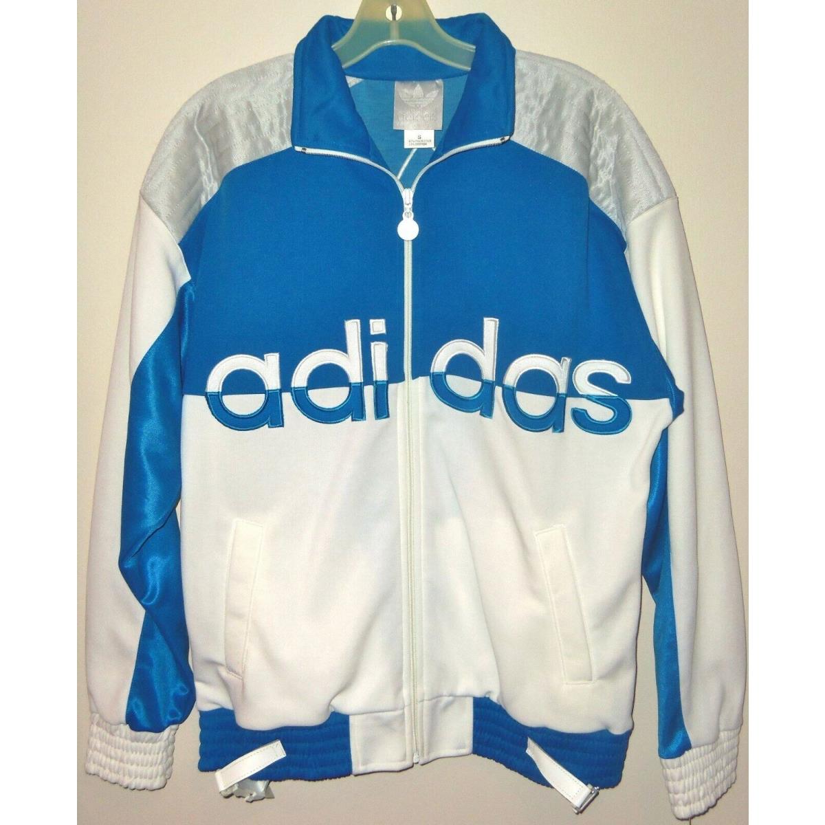 Vintage 80`s Adidas OG Trefoil Full Zip Flip-flop Colorway Jacket S-m Rare