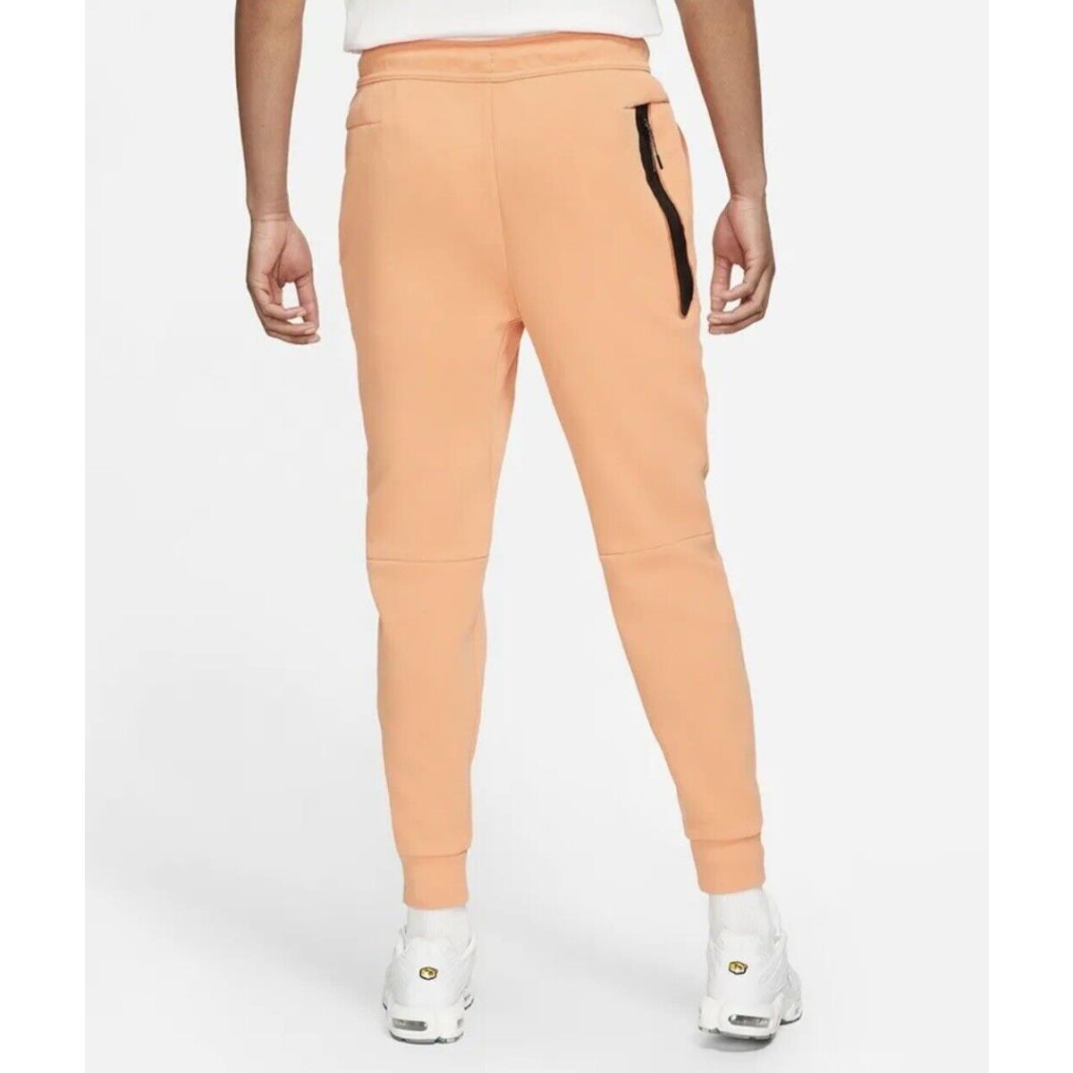 Nike Slim Fit Tech Fleece Jogger Sweatpants Men s Sz XL Orange Black CZ9918-835