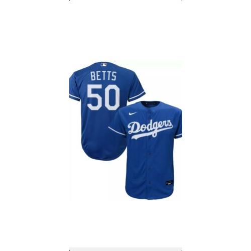 Mookie Betts Los Angeles Dodgers Nike 2021 Blue Jersey Size Mens Medium
