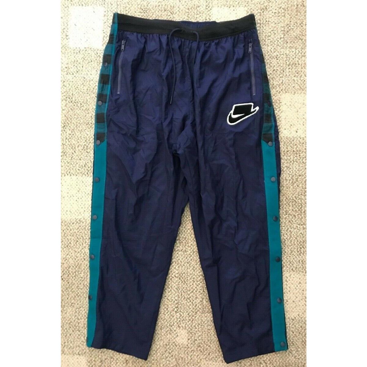 Nike Men`s L Large Sportswear Nsw Woven Break Away Athletic Pants Blue BV4546