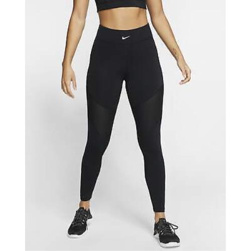 Womens L Large Nike Pro Aero Adapt Training Tights Athletic Pants Black CJ3593